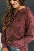A Clean Slate Lightweight Hoodie- Marsala