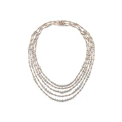 Arpeggia five line necklace in rose gold