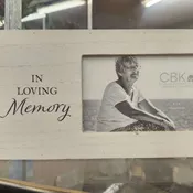 "In loving memory" picture frame