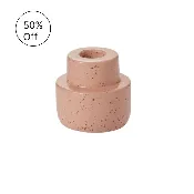 SALE 50% OFF- Piedra Candle Holder - Peach (set of 2)