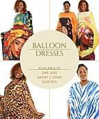 (10 pcs for $100) Women's Maxi Balloon Dress- Assorted Box