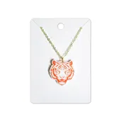 Clemson 18" Tiger Face Necklace