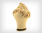 1950s Hat / 1950s Velvet Ivory Leaf & Flower Hat