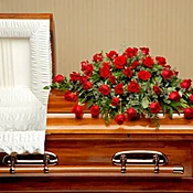 Red Rose Casket Spray