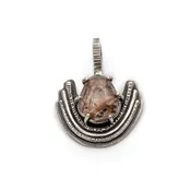 Rutilated Quartz Prong Set Pendant