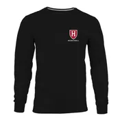 Harvard Basketball Essential Long Sleeve Athletic Shield Tee Shirt