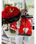 100 ROSES & ROSE TEDDY