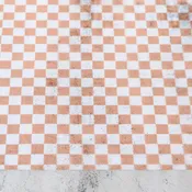 Apricot Checkerboard Vinyl