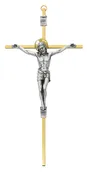 10 In Brass Crucifix - Made in USA