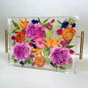 Resin Tray Floral Keepsake