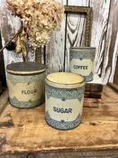 Set of 3 Metal Empeco Canisters