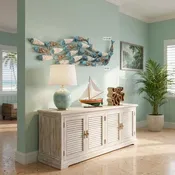 Shelby — Handcrafted Coastal Fish Wall Art, 60″ x 28″