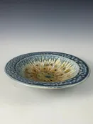 Berry Bowl Blue Ash Glaze
