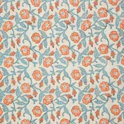 Indian Block Prints: Cottage Fabric Collection - Trumpet Vines in Winter