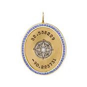 Coordinates Channel Set Oval Charm
