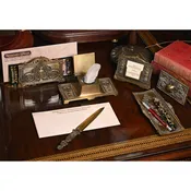 American 6 Piece Desk Set by Bradley & Hubbard