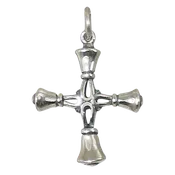 Handbell Cross Charm