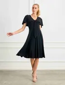 Enza 'LBD' Sailor Cape Black Cocktail Dress - FINAL SALE