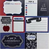 Columbia Falls Wildcats Chalkboard Journal Paper