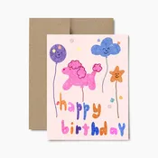 Balloon Dog Birthday Card