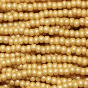 11/0 Czech Seed Bead, Mustard Supra Pearl