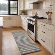 Anti-Fatigue Holiday Vintage Stripes Kitchen Mats