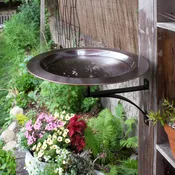 18" Classic Copper Birdbath & Wall Mount Bracket — Achla Designs Products | Unique Home & Garden Décor, Tools & Accessories —  Achla Designs  |  Minuteman International