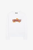 Baumwoll-Sweatshirt mit Logoprint