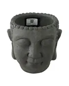 Concrete Buddha Head Planter