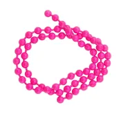 Hareline - Beadchain Eyes - Medium FL. Pink