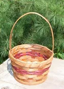 Amish handmade Rustic Round Candy Basket