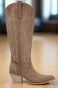 Boot Obsessed Taupe Tall Boot - SHO005TA