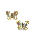 18 KT Gold Filled Crystal Butterfly Stud