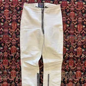 1980s Agatha Leather Moto Riding Pants