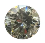 0.99 CARAT ROUND BRILLIANT GIA CERTIFIED LIGHT GRAY I2 CLARITY NATURAL DIAMOND