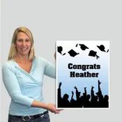2' Giant Custom Graduation Cap Toss Greeting Card