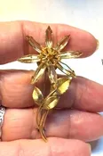 Vintage Regent Daisy Pin Flower Navette 1950 DazzleCity