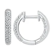 0.06CT Diamond Inside-out Hoop Earrings (DFE157)