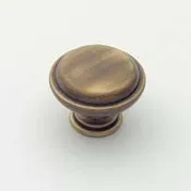 1 1/8" Antique Brass Classic Knob