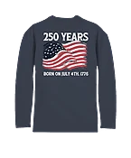 250 Years America - Smoke Long Sleeve Pima T-Shirt