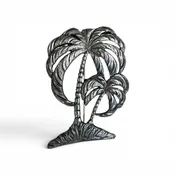 TWIN PALM TREE BROACH STERLING SILVER — Stash Style