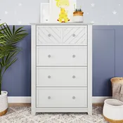 Atwood 4-Drawer Chest, Matte White