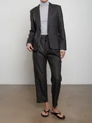 Andy Pant in Cambridge Flannel - Charcoal