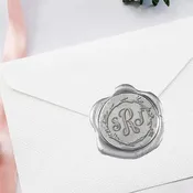 3 Initial Arya Wedding Monogram Adhesive Wax Seals #7841