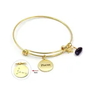 20 KARAT GOLD PLATED PISCES ZODIAC BRACELET