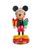 10" Disney© Mickey Mouse With Present Nutcracker