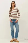 Be Cool Polo Striped Sweater
