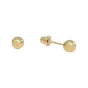 10k Solid Gold Sphere Stud
