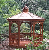 10' Octagon Wood Gazebo - Texas Backyard Structure