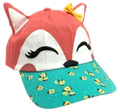 3D Fox Kids Alaska Baseball Hat